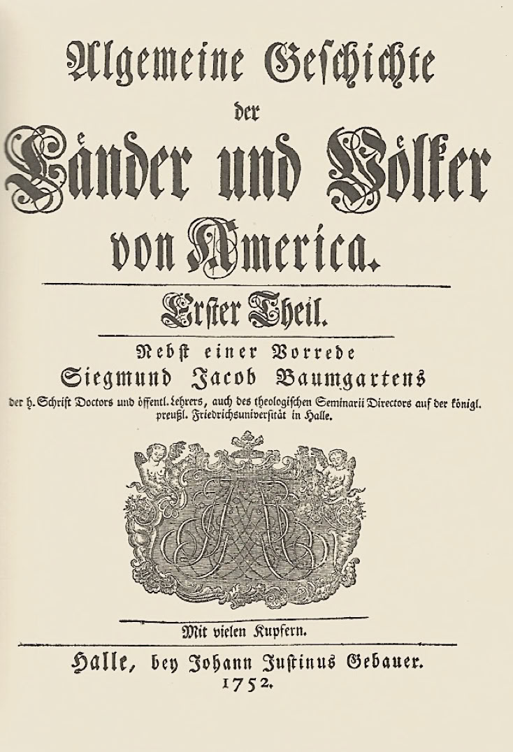 Geschichte der Länder und Völker von Amerika von Lafitau SJ, 1752